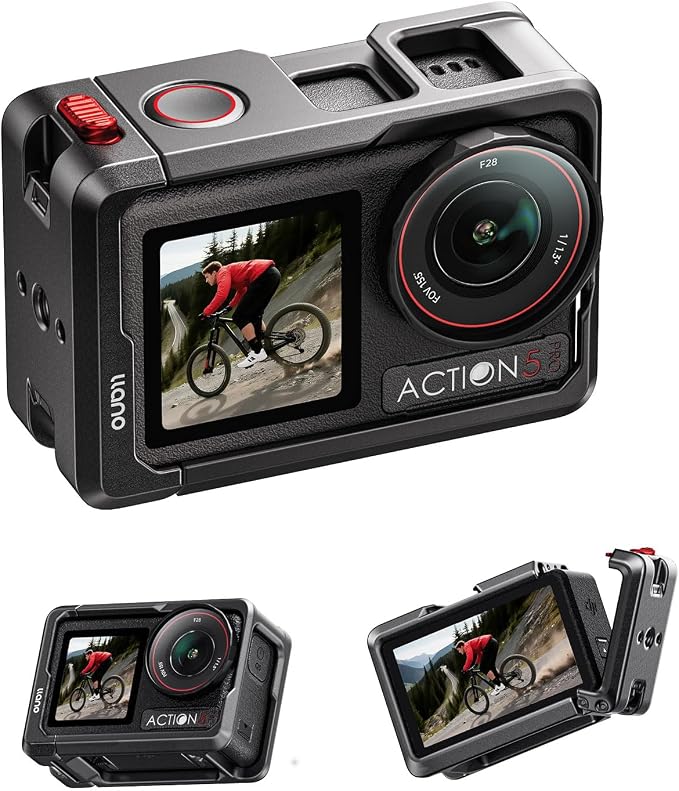 llano Action Camera Cage for DJI Osmo Action 5 Pro/Action 4 / Action 3 | CNC Aluminum Protective Frame, Compatible with DJI Mic & Magnetic Base, Cold Shoe + 1/4"-20 Mounts, Ultra-Light 57g by TheHorizonofPossibility