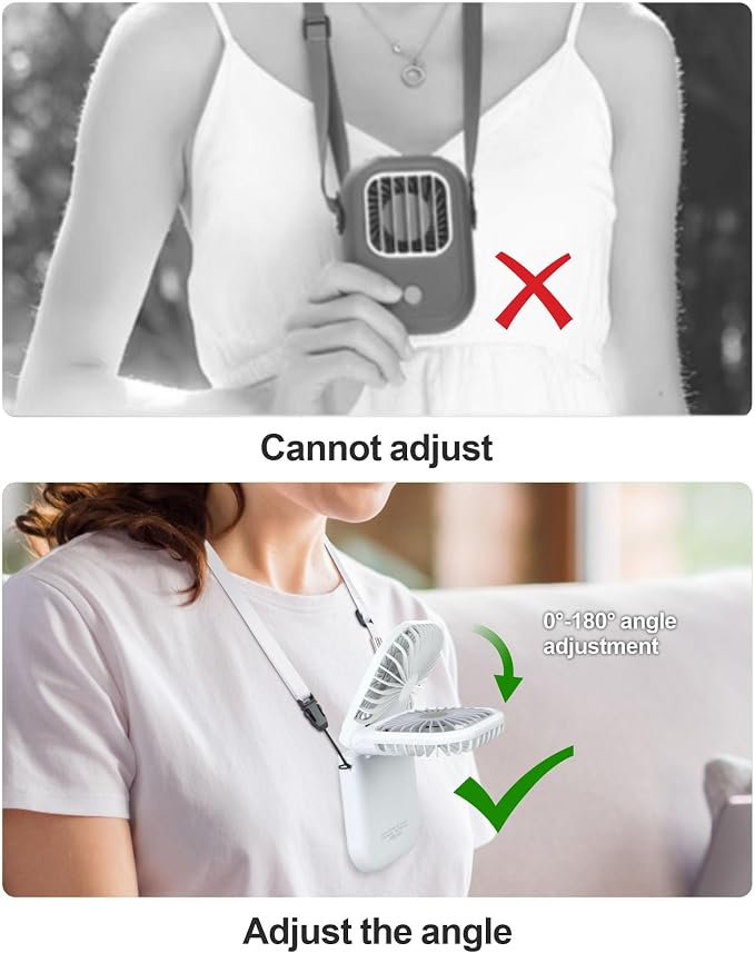 F-color Mini Portable Handheld Fan - Rechargeable Travel Pocket Fan, White | Foldable Handle, Rechargeable Airflow Helps Cool Commutes, Beach Days, Desk Time, Outdoor Lines, Travel and Summer Walks - Image 8