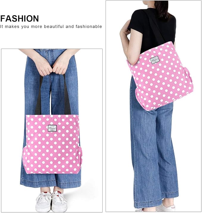 KAMO Floral Tote Bag - Waterproof Lightweight Handbags Travel Shoulder Bag for Hiking Yoga Gym Swimming Travel Beach - Image 6