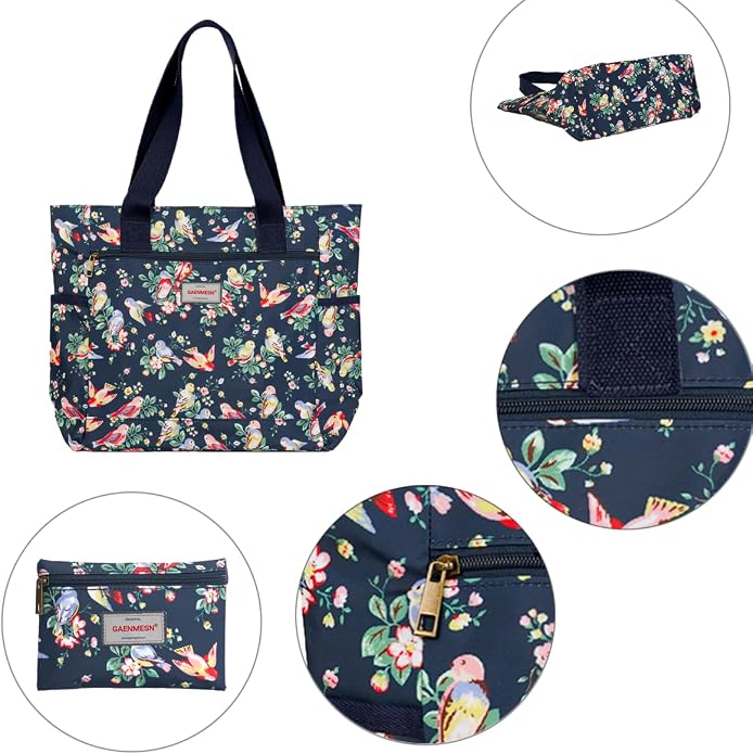 GAENMESN Women's Lightweight Waterproof Tote Bag Durable Designer Handbag with Zipper Travel Commute Everyday Use - Image 6