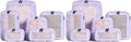 Compression Packing Cubes for Travel - Luggage Organizer Bags - Double Zipper Packing Cubes for Suitcases (12-Pack, Purple) by Aerotrunk