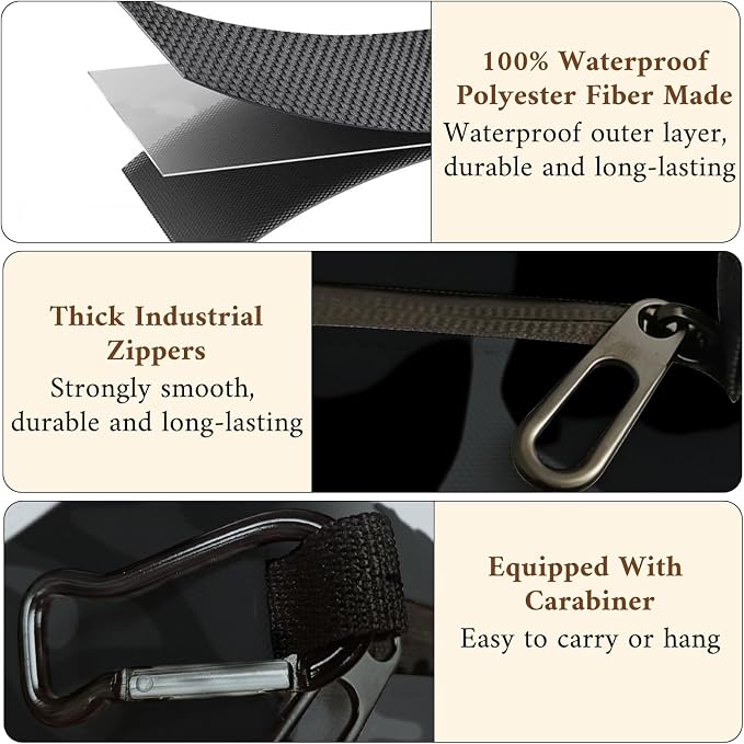 Small Toiletry Bag for Men, Travel Bag Waterproof and Foldable for Storage Mini Toiletry Bag Equipped With Carabiner for Easy Portability (camouflage) - Image 5