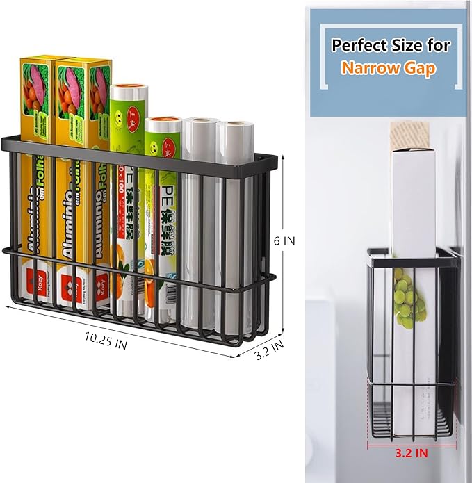 Magnetic Shelf Fridge Basket Bin Washer Dryer Locker Whiteboard Cabinet | No Drilling Instant Attachment Reusable Magnet Organizer Home Kitchen Laundry Classroom Office Storage Rack Container Holder - Image 6