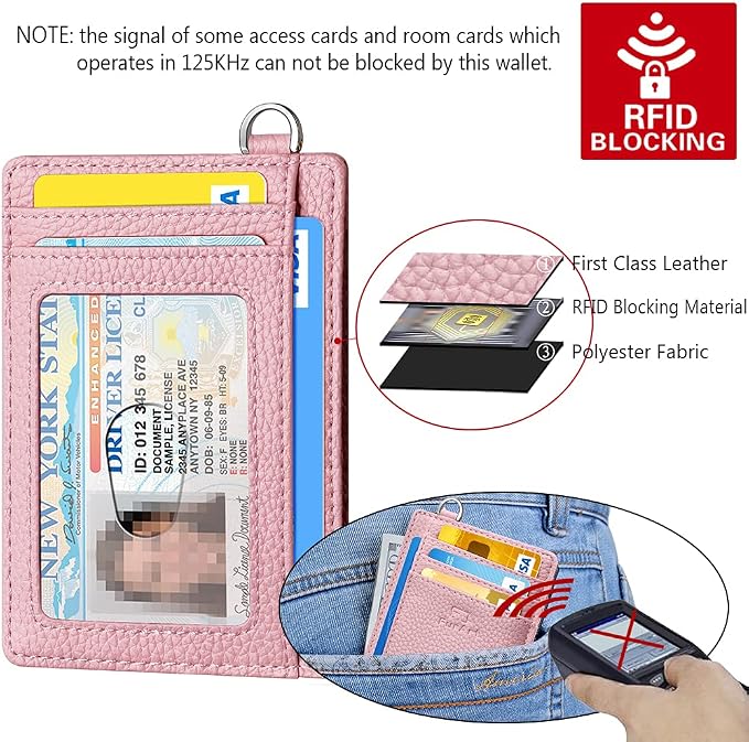 FurArt Slim Minimalist Wallet RFID Credit Card Holder for Men | slim minimalist compact rfid id window thin - Image 5