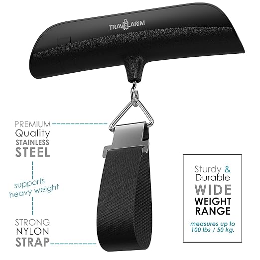 TravelArim Portable Luggage Scale Travel Digital, 110lb/50kg Suitcase Luggage Weight Scale with Hook, Backlight LCD Display with Battery Included - Image 7