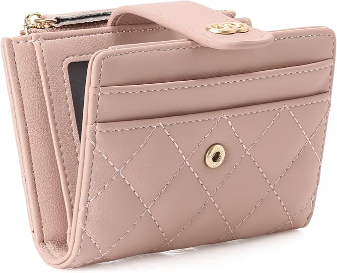 GAEKEAO Small Wallet for Women Slim Bifold Leather Credit Card Holder Wallets Zipper Pocket Coin Purse with ID Window - Image 8