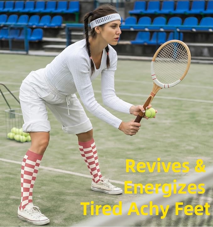 Compression Socks for Women & Men Circulation (4 Pairs) 15-20 mmHg is Best Support for Nurses Running Hiking Travel - Image 3