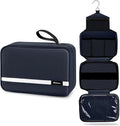 Maliton Toiletry Bag for Men & Women Travel Toiletry Bag Hanging Toiletry Bag Hygiene Organizer with 4 Compartments Waterproof Bathroom Shower Bag Large Toiletries Travel Bag(Black (Navy Blue) by Maliton