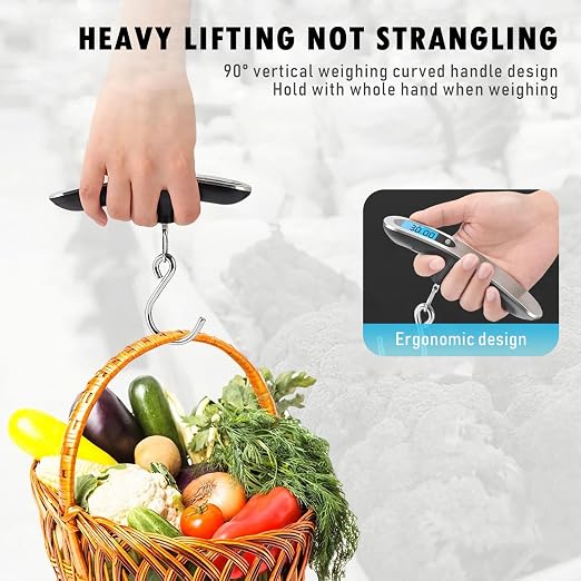Luggage Scale, NEW 2.0 Portable Digital Suitcase Weight Scale with USB Charging, 110 Lb/50kg Luggage Scale with Hook, Travel Scale for Travel, Household and Outdoor - Image 3
