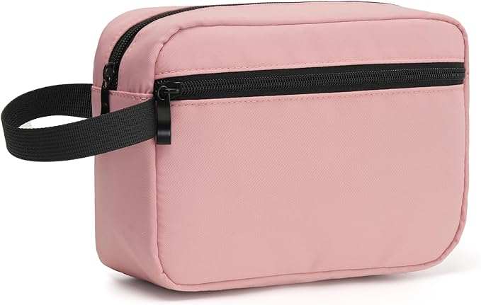 Travel Toiletry Bag for Men & Women, Hanging Cosmetic Organizer | Water-Resistant Fabric, Sturdy Handle, Lightweight Dopp Kit – Bathroom Toiletries, Makeup, Shaving, Grooming & Accessories by Unknown