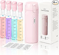4-in-1 Travel Dispenser Bottle,4 Pack 30ML Travel Bottles for Toiletries, Leak Proof Travel Size Containers (Pink) by EASYFORALL