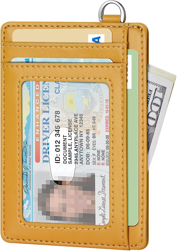 FurArt Slim Minimalist Wallet RFID Credit Card Holder for Men | slim minimalist compact rfid id window thin - Image 2