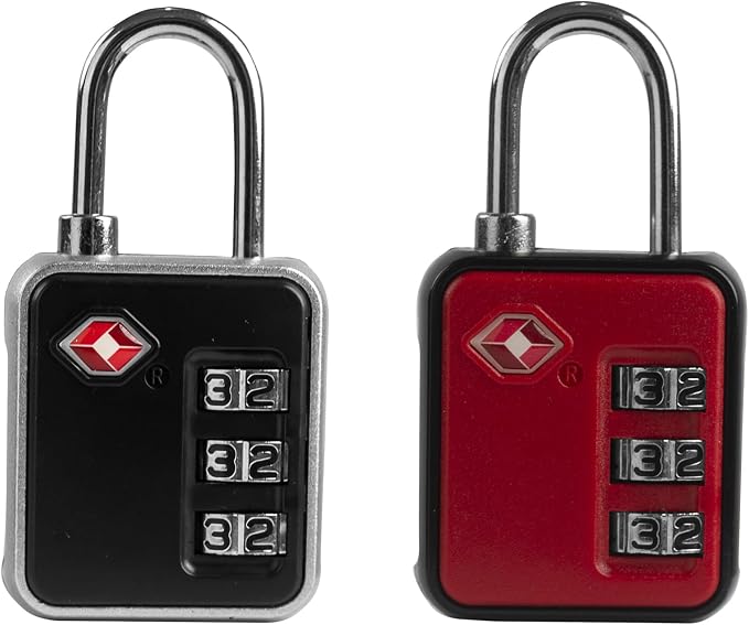 Luggage Locks TSA Approved, Combo Lock for Gym Locker, Small Combination Padlock, TSA Padlocks for Luggage, Travel Suitcase, Gun Case, Backpack Zipper, Ammo Can, Toolbox, Storage Box, Bag by SpecializeinCombinationLock