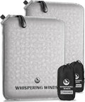 Whispering Winds Inflatable Seat Cushion | Comfortable & Packable Blow-up Foam Pad for Airplane Travel, Stadium Outdoors, Camping, Car & More by WhisperingWinds