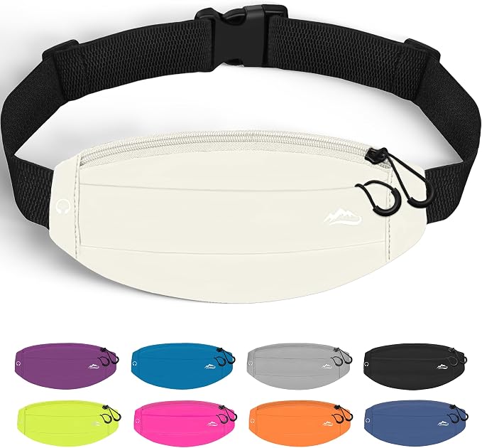 Running Fanny Pack Whole Bag Reflective, Running belt for Women &Men,Sweatproof Phone Holder Workout, Running Waist Pack (white) by UPTARD