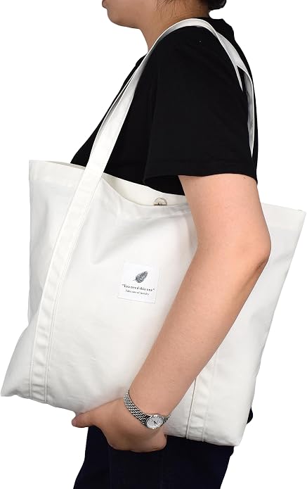 TeeYee Women Tote Bag Foldable Shoulder Bag for Travel Work | Solid Color Shopper,Lightweight & Portable,Wide & Reinforced Handles,Multi-Purpose Use,Soft & Sturdy,Machine Washable - Image 9
