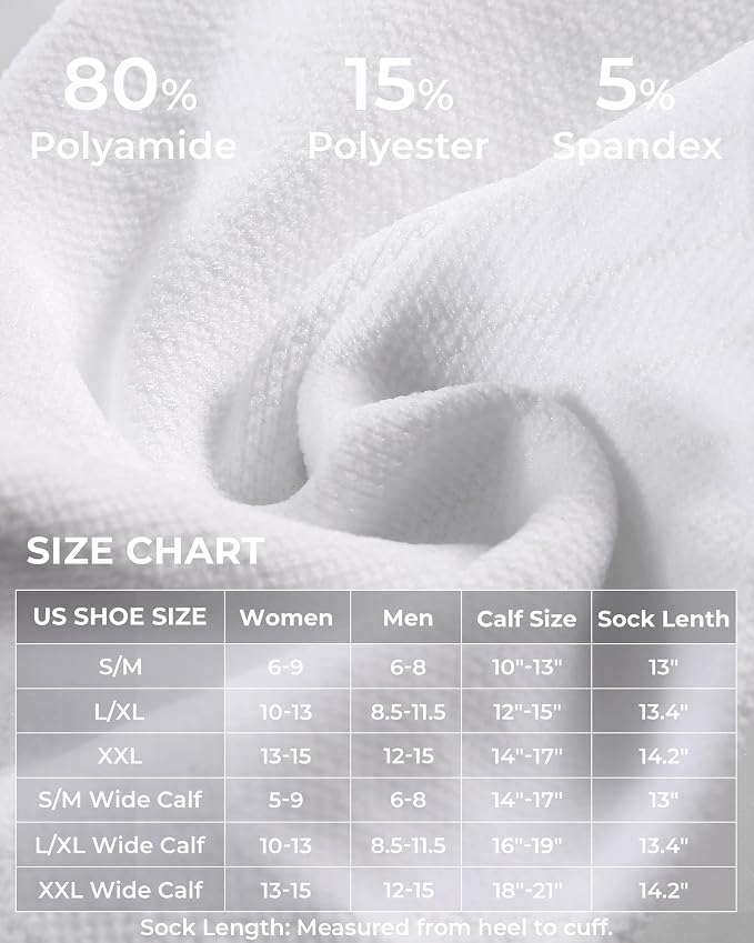 FITRELL 4 Pairs Compression Socks for Women & Men, 15-20mmHg Circulation Support for Athletic Travel Daily Wear - Image 4