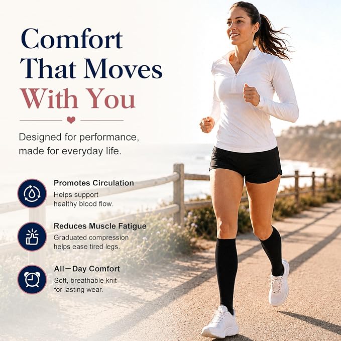 COOLOVER Copper Compression Socks for Women and Men(6 Pairs)-Best Support for Running, Athletic, Travel - Image 4