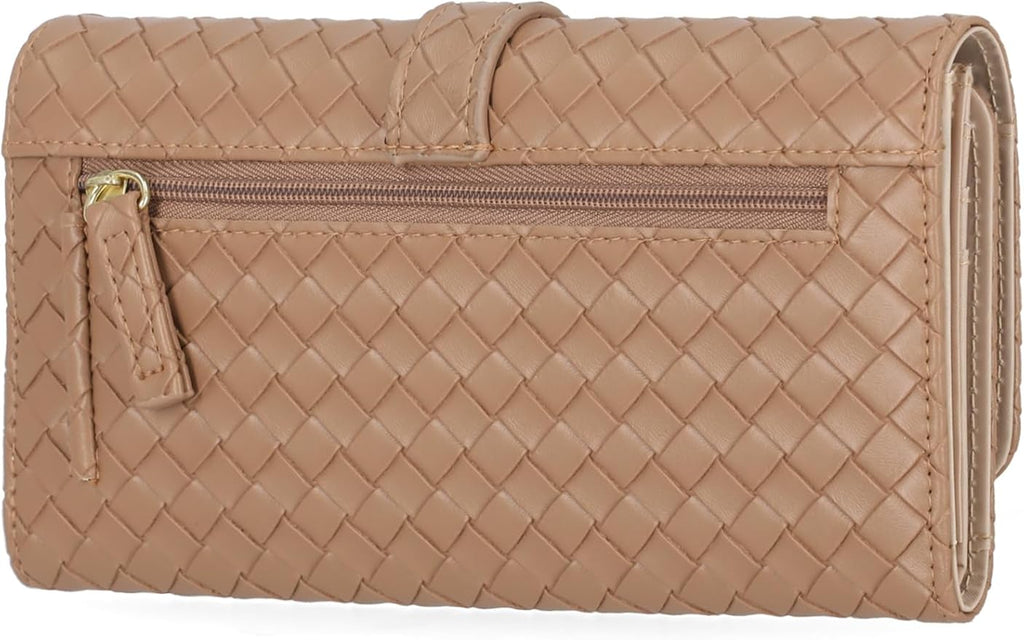Mundi File Master Womens RFID Blocking Wallet Clutch Organizer With Change Pocket - Image 3