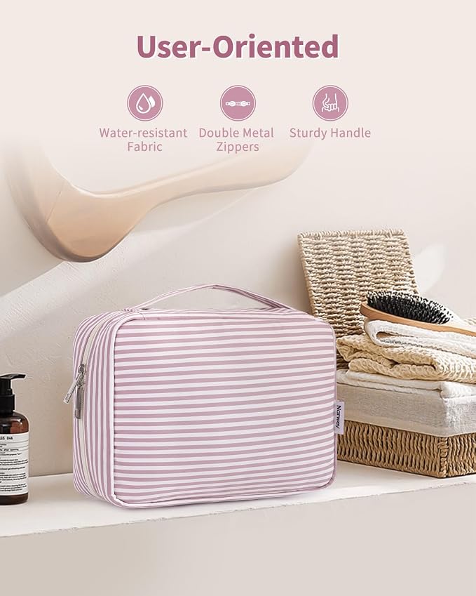 Narwey Small Hanging Travel Toiletry Bag for Women, Travel Bag for Toiletries, Makeup Bag Organizer Cosmetic Bags Make Up Bags for Girls - Image 6