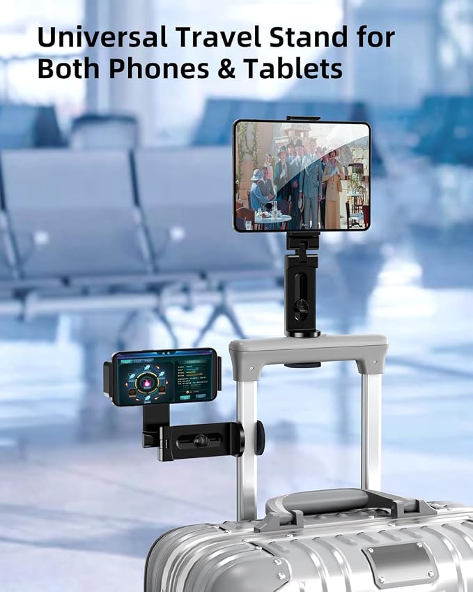 OGRANEE Airplane Tablet Holder Mount, Long Flight Essentials Travel Accessories for iPad, Foldable Tablet Stand for Plane Seat Back, Best Gifts for Travelers women, Fit for iPad, Phone, Switch, kindle - Image 2