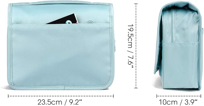 Narwey Small Hanging Travel Toiletry Bag for Women, Travel Bag for Toiletries, Makeup Bag Organizer Make Up Bags Cosmetic Bags for Girls - Image 7