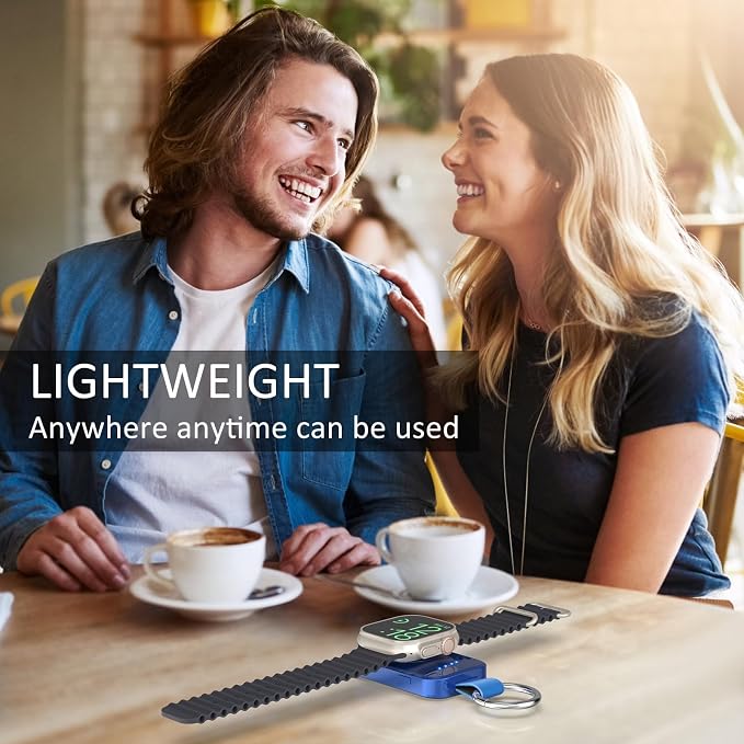Portable Charger for Apple Watch,Travel Keychain iWatch Wireless Power Bank | Compact Magnetic Charging, 1000mAh Battery,On The Go Power, Travel Essential,for iWatch Series 11/10/9/8/7/6/5/4/3/2/SE/Ultra - Image 3