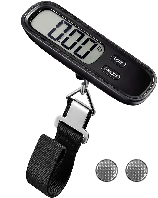 LUGGEX Luggage Scale, Suitcase Scale, Luggage Scale Travel Digital,1 Pack | Travel Scale with Large LCD Display, Portable & Battery Included by LUGGEXLUGGAGE