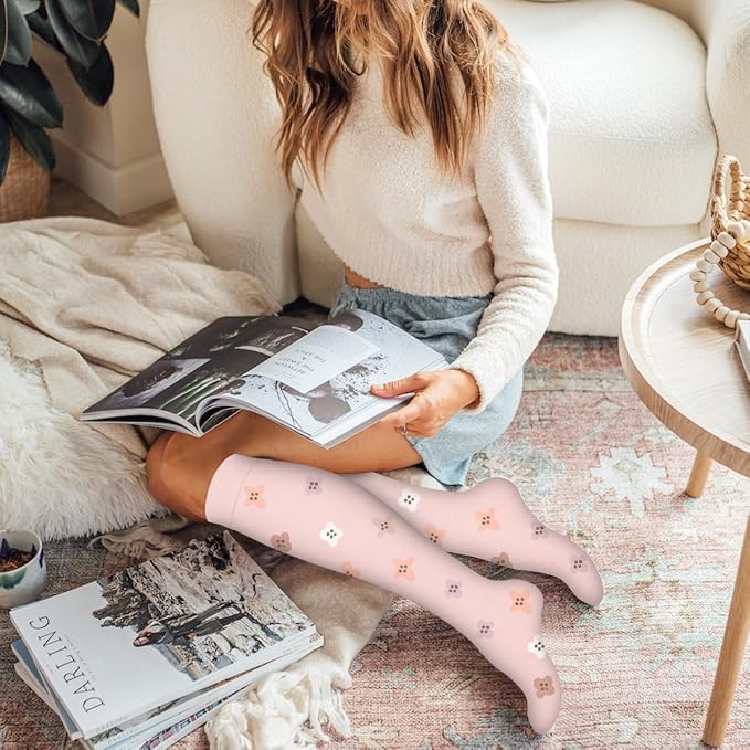 Compression Socks for Women & Men Circulation(6 pairs)-Graduated Supports Socks for Running, Athletic Sports - Image 3