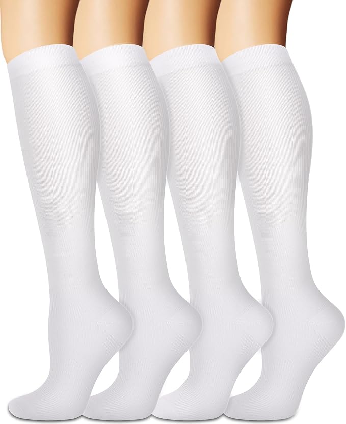 Sooverki Compression Socks for Women and Men Circulation (3/4 Pairs) is Best Support for Running Athletic Cycling Hiking by Sooverki