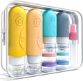 vodvob 16 Pack Travel Bottles Set for Toiletries, TSA Approved Travel Containers Leak Proof Silicone Squeezable Travel Accessories 2oz 3oz for Shampoo Conditioner Lotion Body Wash (BPA Free) (Orange) by Unknown