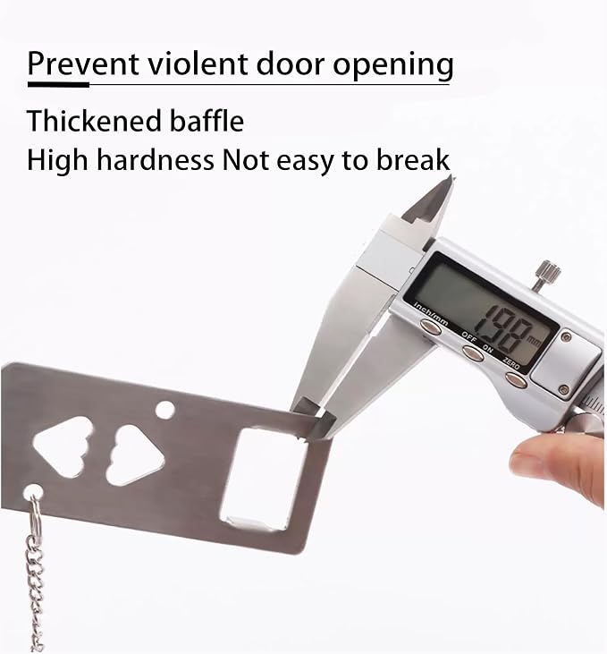 Portable Door Lock Easy to Install Without Drilling Home Security Door Lock Travel Lockdown Locks Perfect for Traveling Home Hotel Apartment College for Additional Safety and Privacy (Red) - Image 8