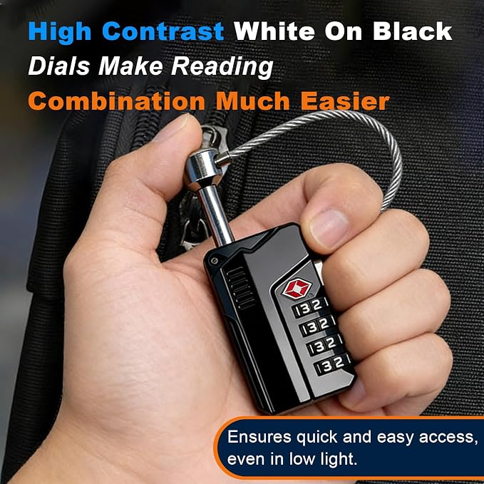 TSA Approved Combination Locks 2 Pack for Gun Cases, Toolboxes & Luggage (NEW) - Image 6