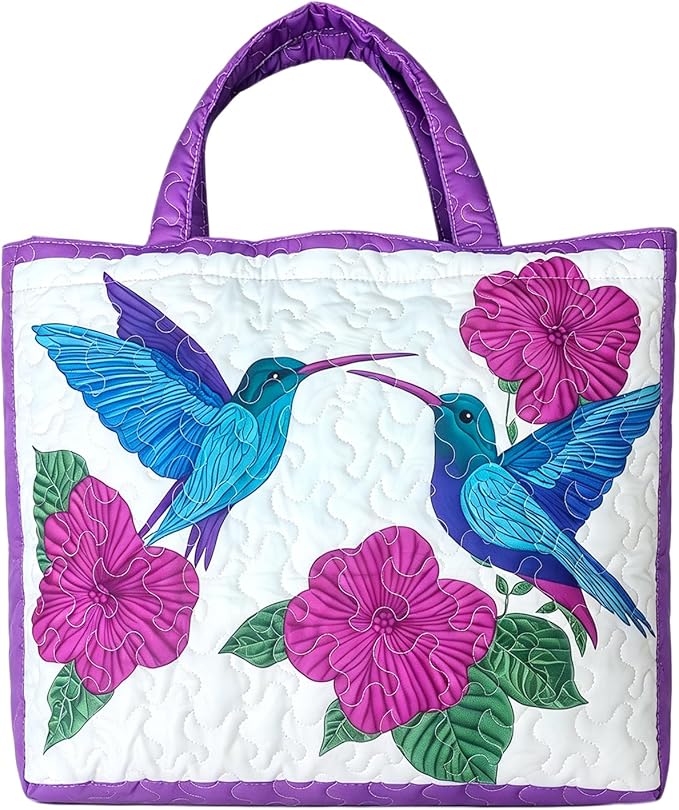 Women's Quilted Tote Bag – Lightweight Large Capacity Foldable for Travel | 20.87" L x 15.75" H by Unknown