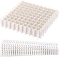 acDesign 40Pcs Grid Drawer Dividers, Adjustable Drawer Organizer for Socks, Underwear, Lingerie, Makeup, Bedroom Office Kitchen Storage (White) by acDesign