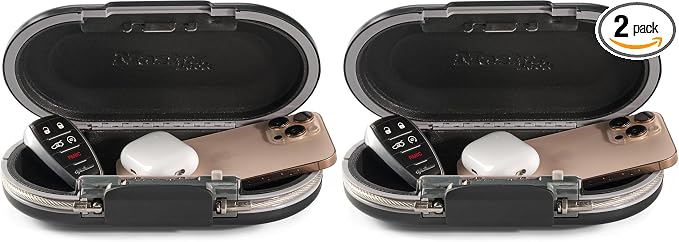 Master Lock Portable Small Lock Box,Set Your Own Combination-Lock Portable Safe,Personal Travel Safe,5900D,Gunmetal Grey,(Pack of 2) by Unknown