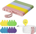 32Pcs Cable Labels and Silicone Cable Ties Set for Electronics | 20 Cable Ties+12 Cord Labels for Organizing Wires and Identification, Reusable Cable Management Set, Multicolor by ELECTRONICSORGANIZATION