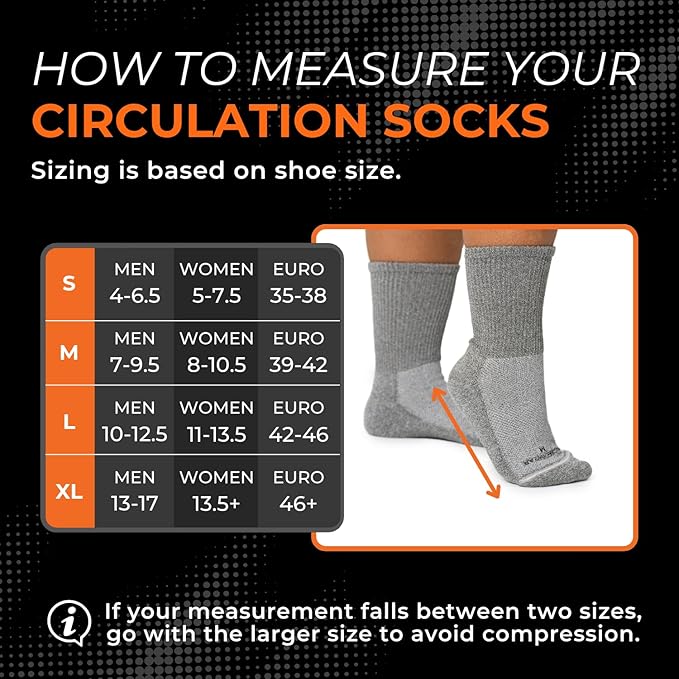 Incrediwear Circulation Socks – Women’s & Men’s Crew Socks for Foot Circulation - Image 3