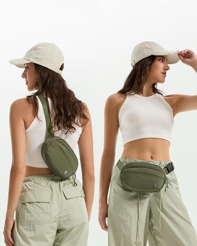 tomtoc Belt Bag with RFID Blocking, Cross Body Fanny Pack for Women Men, Sling Waist Bags with Adjustable Strap for Travel Walk - Image 7