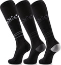 FITRELL 3 Pairs Compression Socks for Women and Men 20-30mmHg-Circulation Support Socks by FITRELL