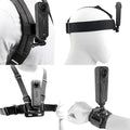 Accessories Set for Insta360 X5 X4 X3 X2 X, Head Strap Mount + Chest Mount Harness + Backpack Clip Holder + 360°Rotating Wrist Strap Compatible for GoPro Hero, DJI OSMO Action Camera and AK ASO by SRUIM