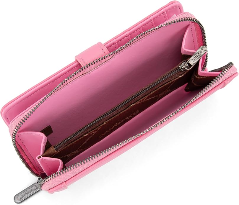X Wrangler Women's Wallets Bifold Wristlet Wallets for Women Large Capacity Credit Card Wallet with ID Window - Image 3