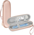 ProCase Toothbrush Travel Case for Oral-B & Sonicare -Rosegold | Fits Oral-B Pro/IO Series & Sonicare, Hard EVA Cover, Storage Bag Holder with Mesh Pocket by ProCase