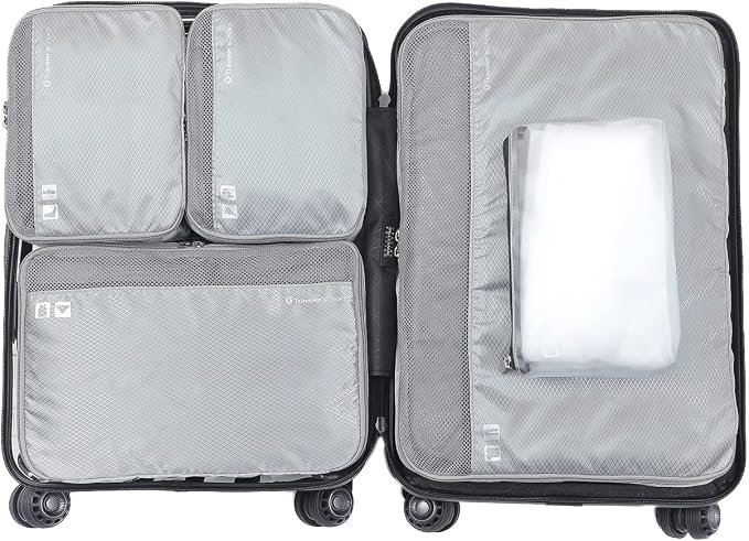 Traveler's Choice Cloverland Packing Cubes 5 Piece Set, Grey - Image 4