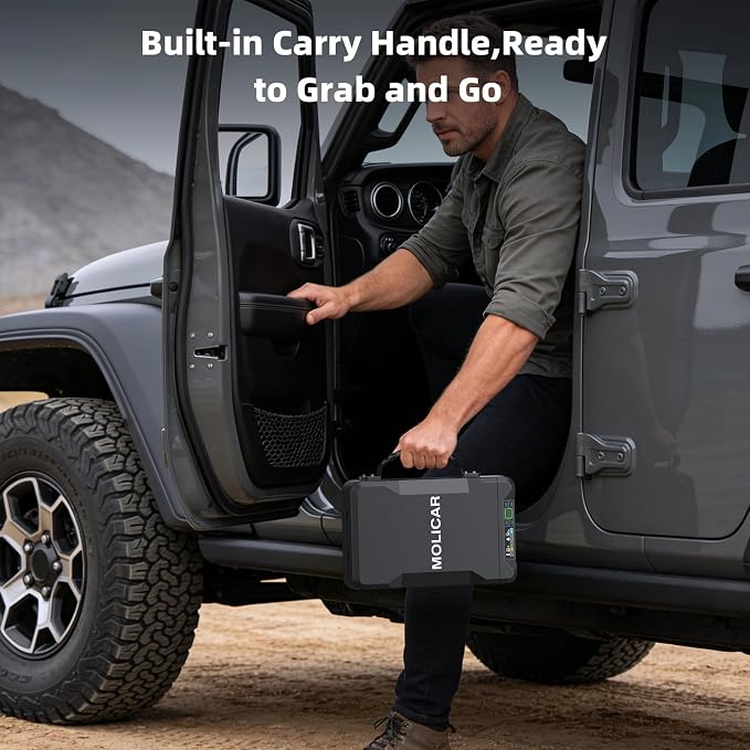Car Gun Safe Small Biometric Pistol Safe Handheld Portable Fingerprint Gun Lock Box for Travel Nightstand Bedside - Image 2