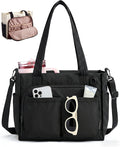 BAGSMART Tote Bag for Women, Puffy Laptop Work College Shoulder Handbag | 30oz or 40oz Tumbler Holder with Crossbody Strap, 13 inch or 15.6 inch Laptop Sleeve, Water Resistant Puffer Teacher Tote Bag by BAGSMART