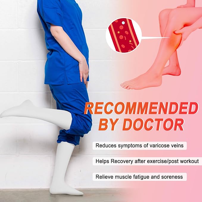 4 Pairs Compression Socks for Women Circulation-Best Support for Nurses,Running,Athletic,Travel - Image 2
