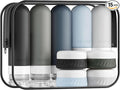Quatish 15 Pack Travel Bottles for Toiletries, Original Patented, TSA Approved Travel Size Containers, Leak Proof Silicone Shampoo and Conditioner Bottles Women & Men, Airplane Essentials, Black by Quatish