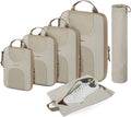 BAGSMART 6 Set Compression Packing Cubes, Travel Luggage Organizer Bags by BAGSMART