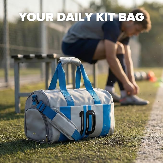 Gym Bag for Men Women, Carry On Sports Duffel Bag for Travel, Soccer Gear Bag with Shoe Compartment - Image 6